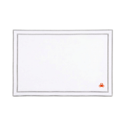 Nazaré white cotton table linen with embroidered summer motifs