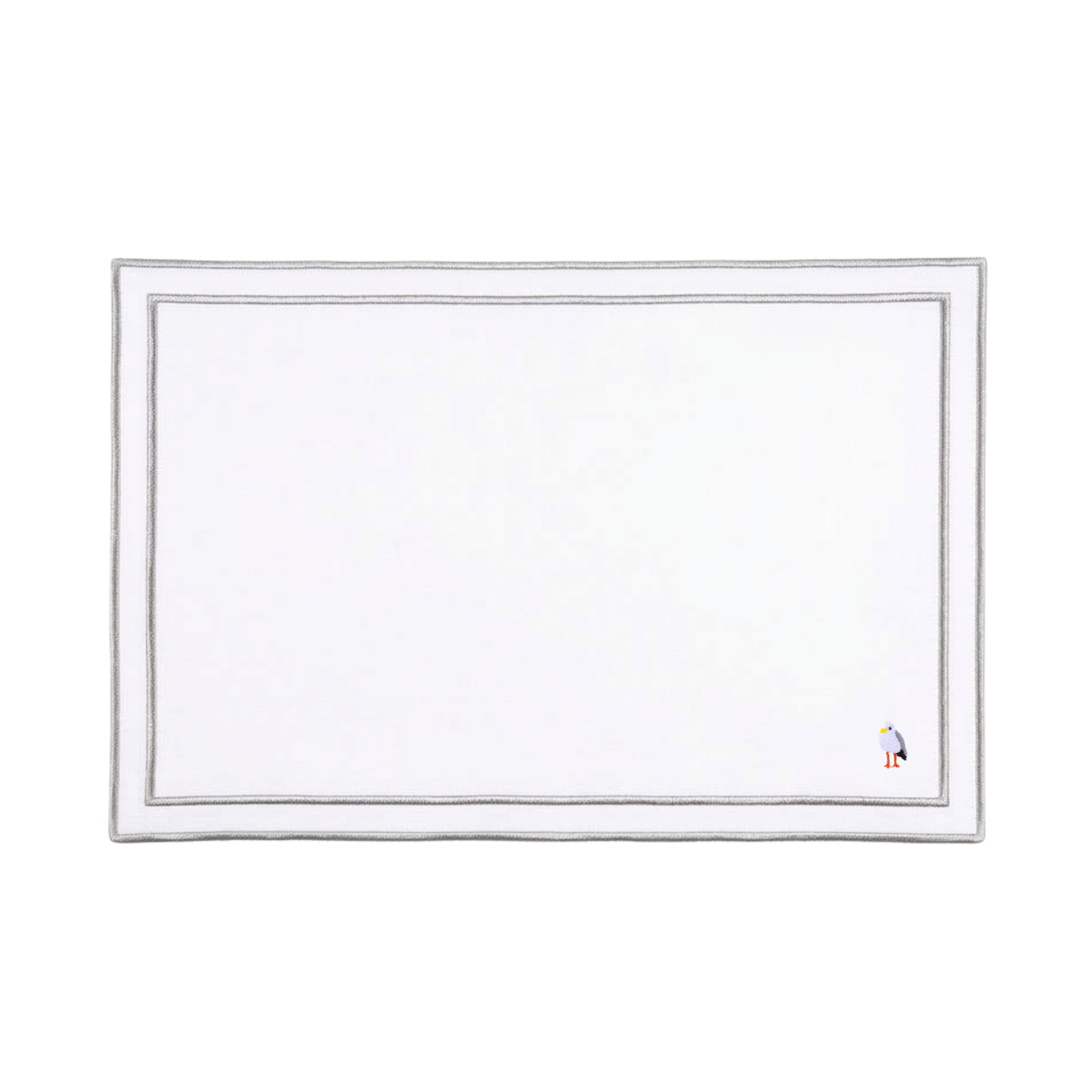 Nazaré white cotton table linen with embroidered summer motifs