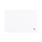 Linge de table Nazaré blanche, en coton, avec des motifs d’automne brodés