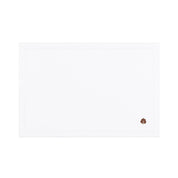 Linge de table Nazaré blanche, en coton, avec des motifs d’automne brodés