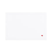 Linge de table Nazaré blanche, en coton, avec des motifs d’automne brodés