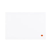 Linge de table Nazaré blanche, en coton, avec des motifs d’automne brodés