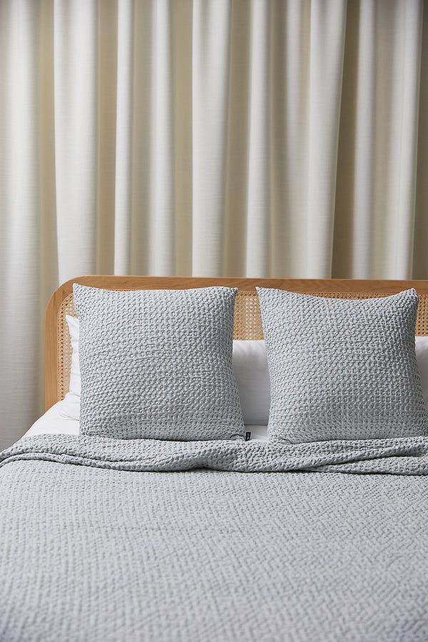 Silver grey Waffle Bedspreads - Torres Novas